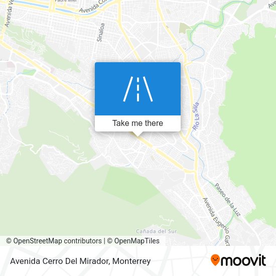 Avenida Cerro Del Mirador map