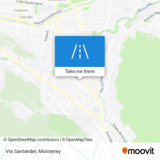 Vía Santander map