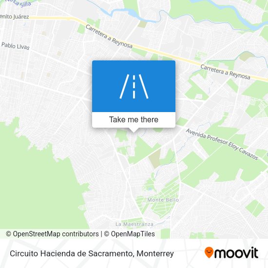 Mapa de Circuito Hacienda de Sacramento
