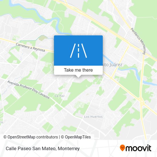 Mapa de Calle Paseo San Mateo