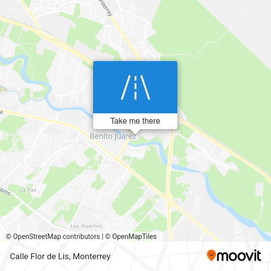 Mapa de Calle Flor de Lis