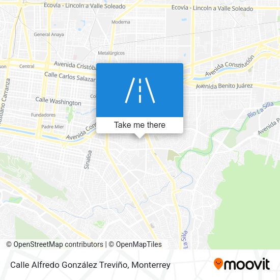Calle Alfredo González Treviño map