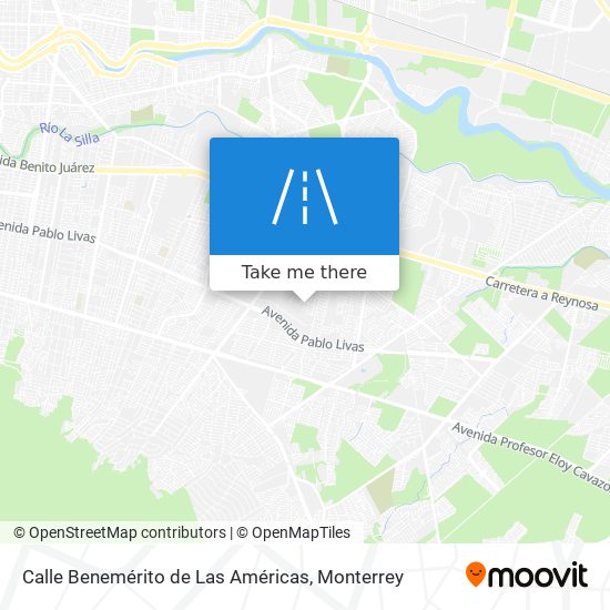 Mapa de Calle Benemérito de Las Américas