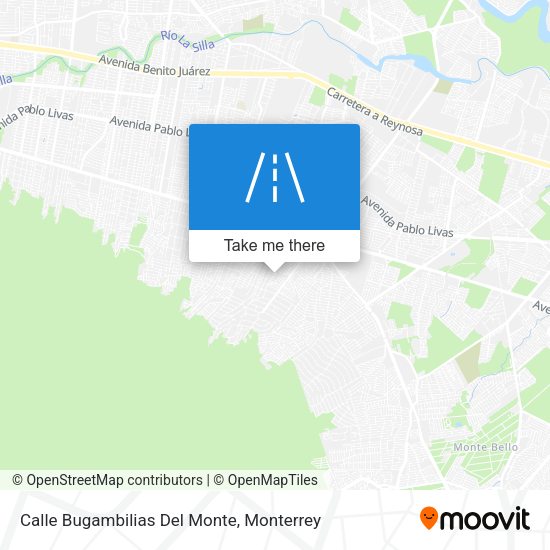 Mapa de Calle Bugambilias Del Monte