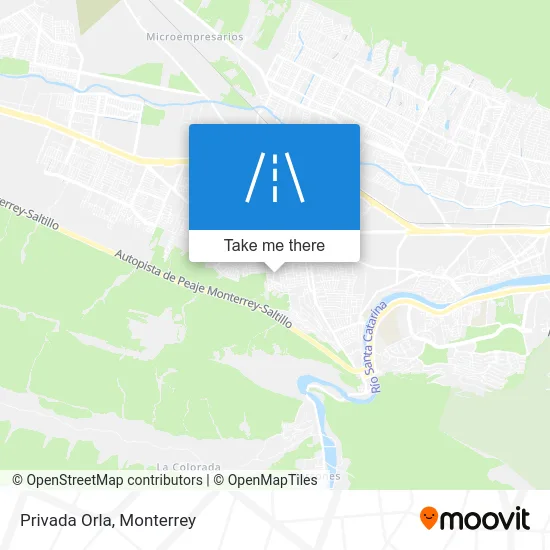 Privada Orla map