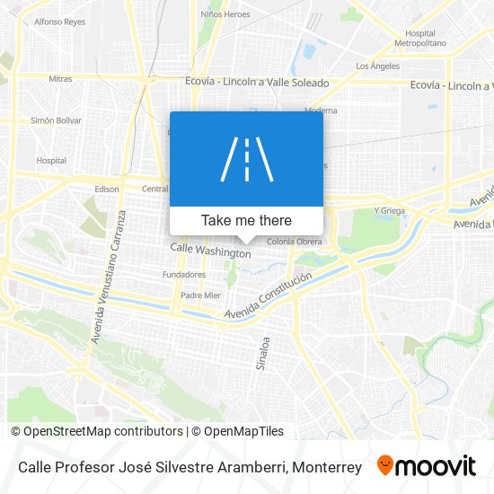 Mapa de Calle Profesor José Silvestre Aramberri