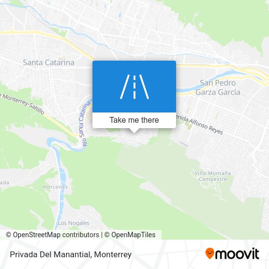 Privada Del Manantial map