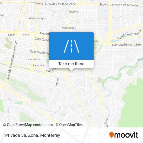 Mapa de Privada 5a. Zona