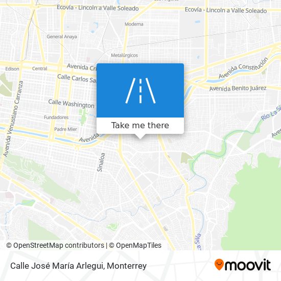 Mapa de Calle José María Arlegui