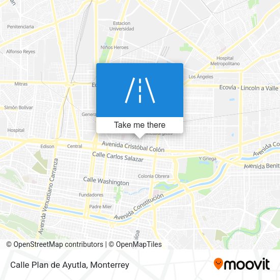 Calle Plan de Ayutla map