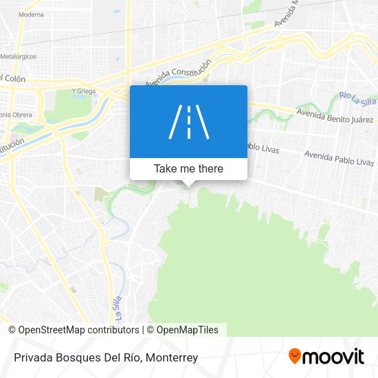 Mapa de Privada Bosques Del Río
