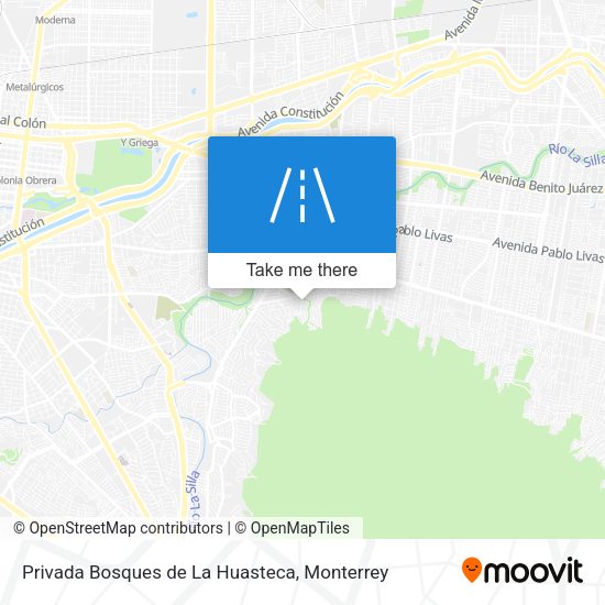 Privada Bosques de La Huasteca map
