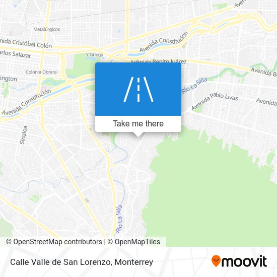 Mapa de Calle Valle de San Lorenzo