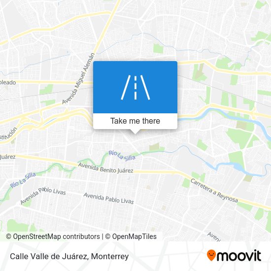 Mapa de Calle Valle de Juárez