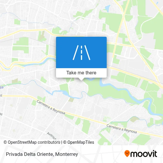 Privada Delta Oriente map