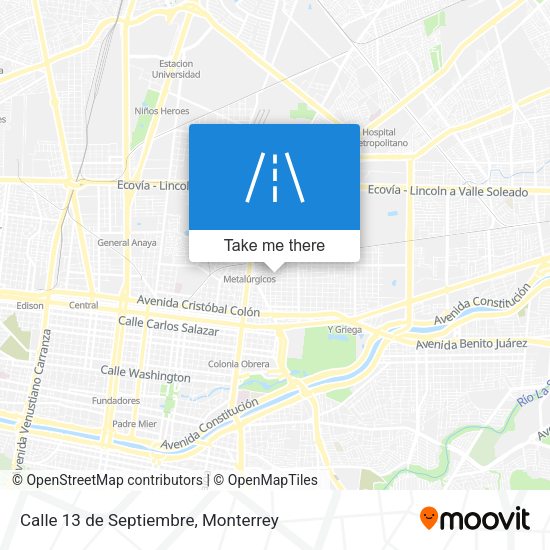 Calle 13 de Septiembre map