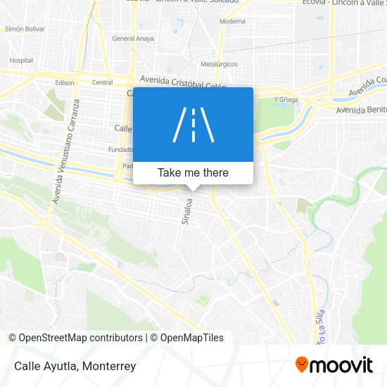 Mapa de Calle Ayutla