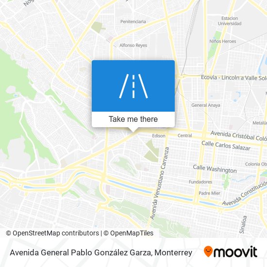 Mapa de Avenida General Pablo González Garza