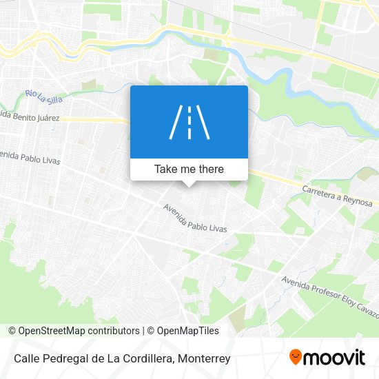 Calle Pedregal de La Cordillera map
