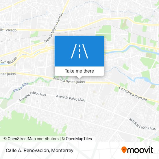 Mapa de Calle A. Renovación
