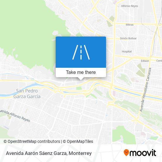 Avenida Aarón Sáenz Garza map