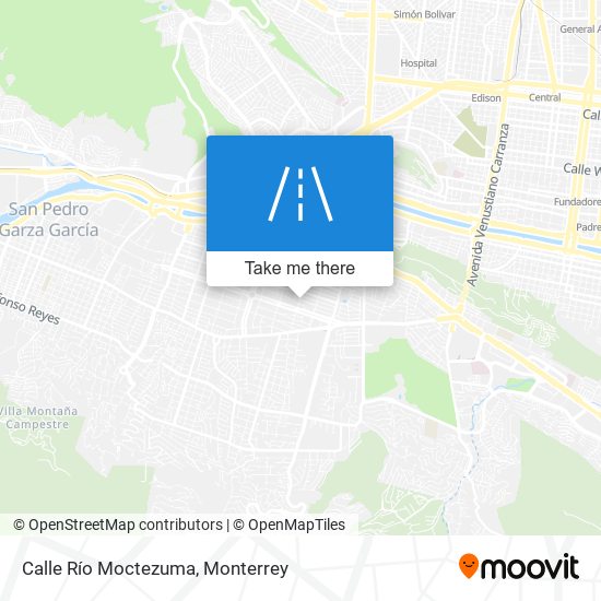 Calle Río Moctezuma map