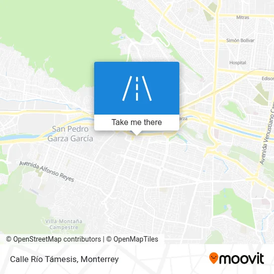 Calle Río Támesis map