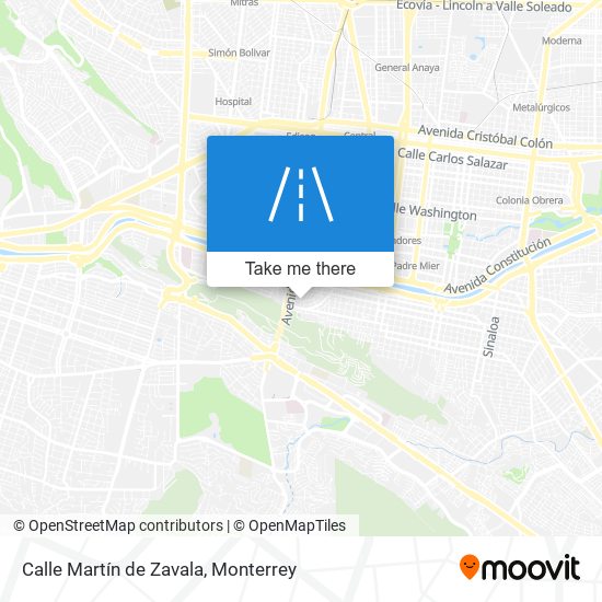 Calle Martín de Zavala map