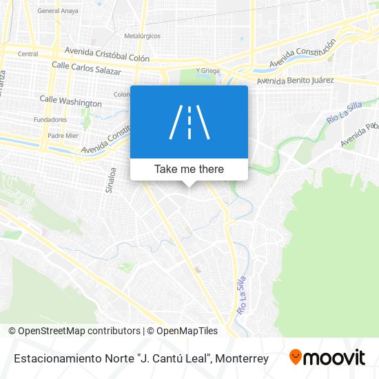 Mapa de Estacionamiento Norte "J. Cantú Leal"