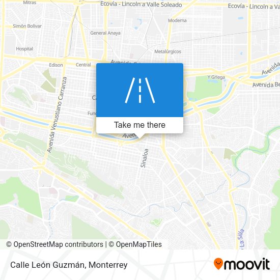 Calle León Guzmán map