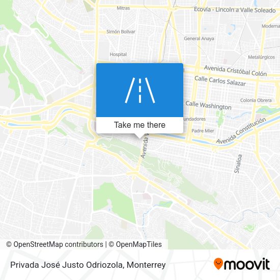 Privada José Justo Odriozola map