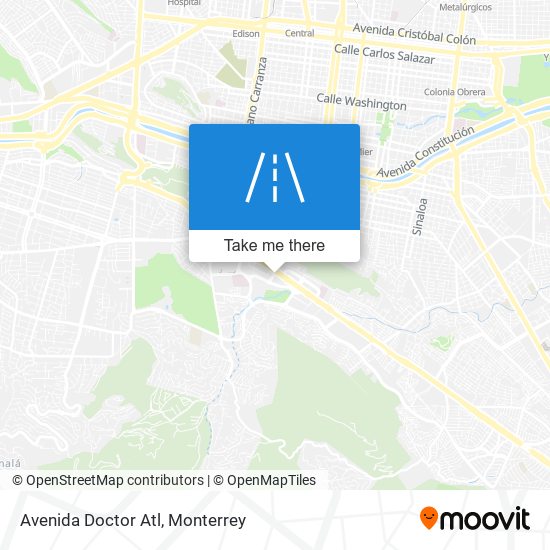 Avenida Doctor Atl map