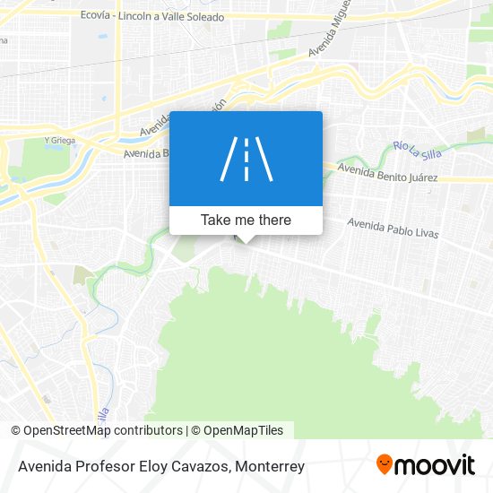 Avenida Profesor Eloy Cavazos map