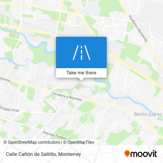 Calle Cañón de Saltillo map