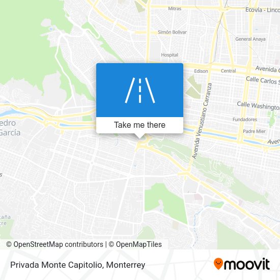 Mapa de Privada Monte Capitolio