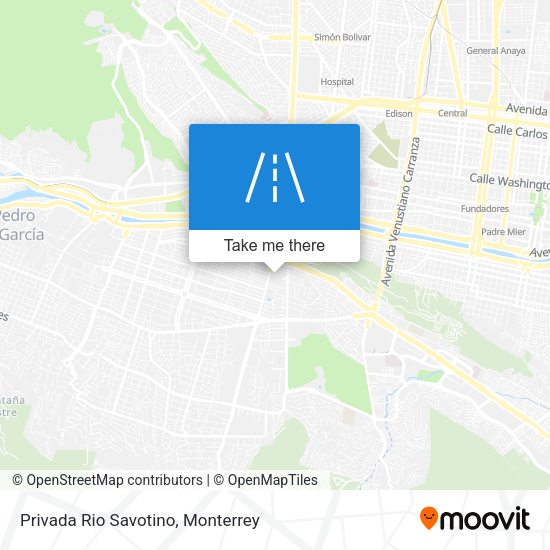 Mapa de Privada Rio Savotino