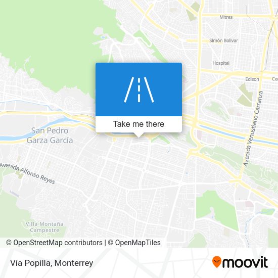 Mapa de Vía Popilla