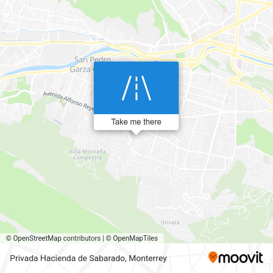 Privada Hacienda de Sabarado map