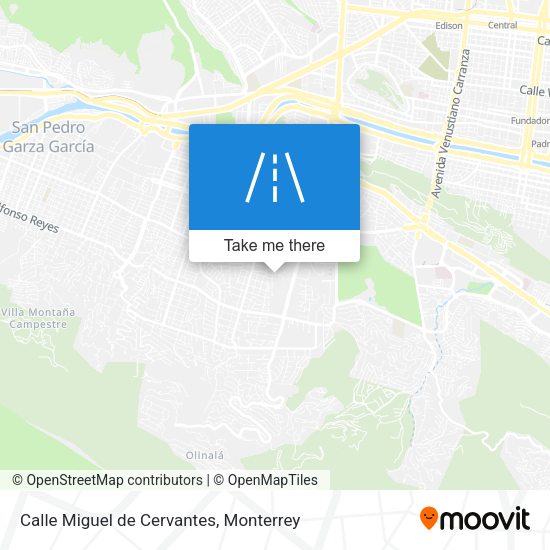 Mapa de Calle Miguel de Cervantes