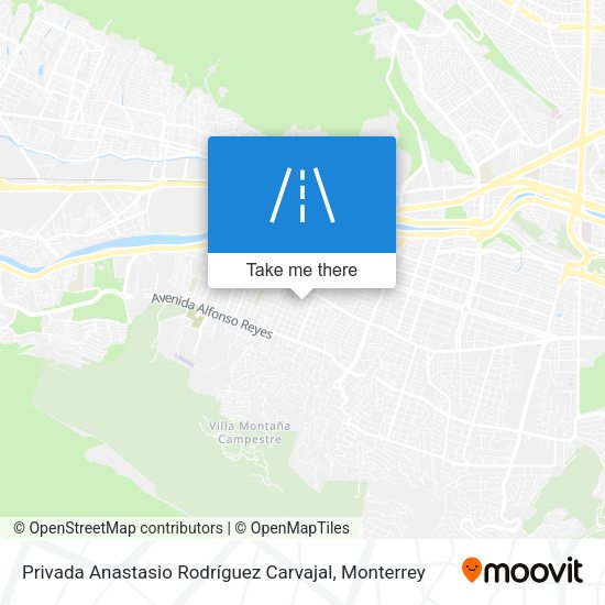 Privada Anastasio Rodríguez Carvajal map