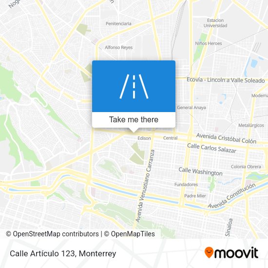 Mapa de Calle Artículo 123