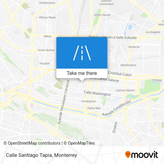 Mapa de Calle Santiago Tapia