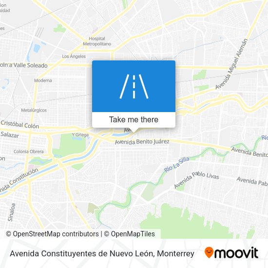 Avenida Constituyentes de Nuevo León map