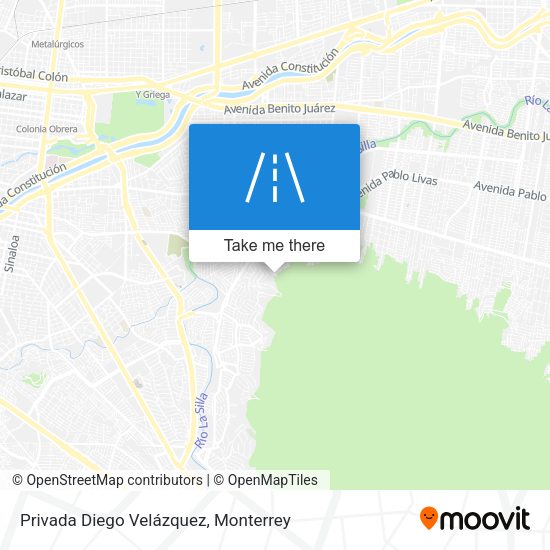 Mapa de Privada Diego Velázquez