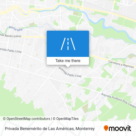 Mapa de Privada Benemérito de Las Américas