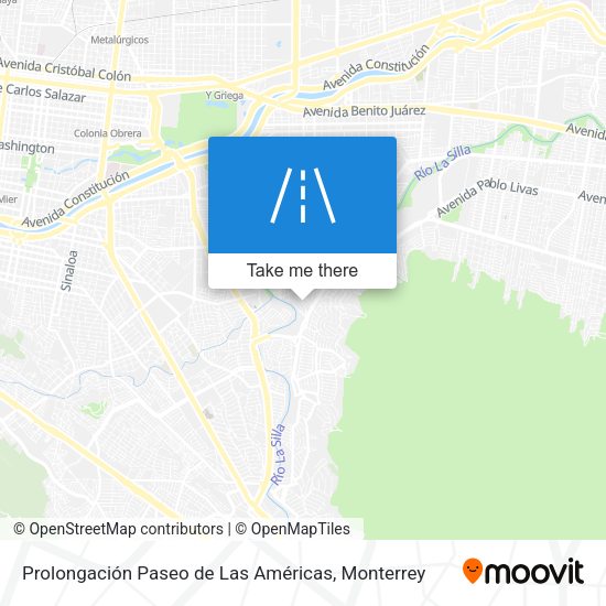 Prolongación Paseo de Las Américas map