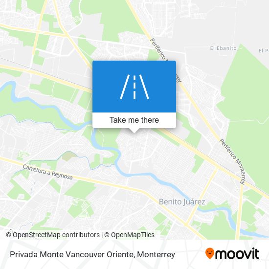 Privada Monte Vancouver Oriente map
