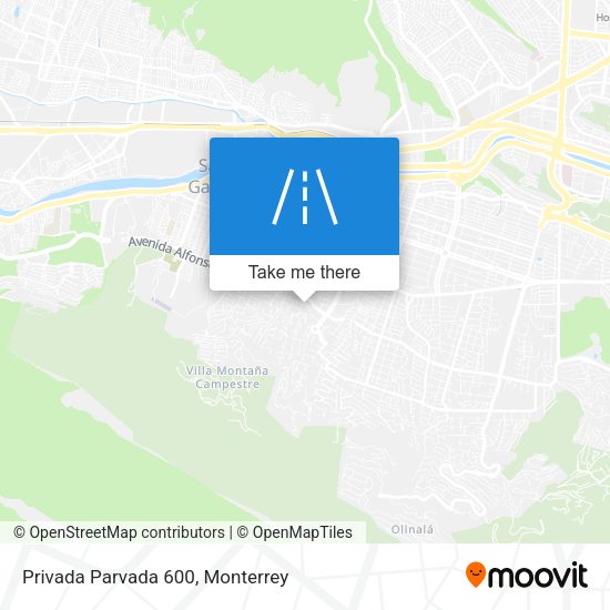 Privada Parvada 600 map