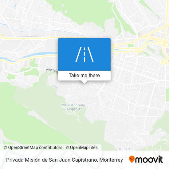 Mapa de Privada Misión de San Juan Capistrano
