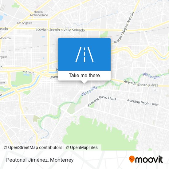 Peatonal Jiménez map